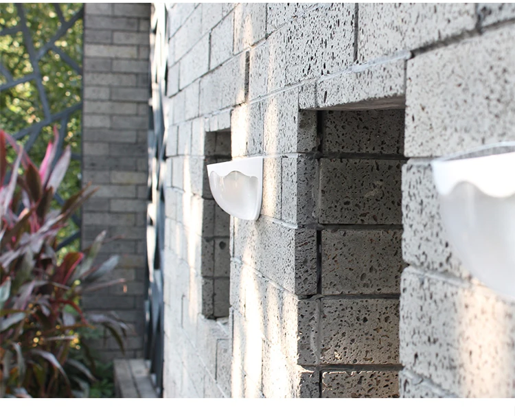 DE.SOUL Solar Light Sensor Recharge LED Solar Lamps Outdoor Garden Lamp Decoration Night Security Fence Wall Light 07
