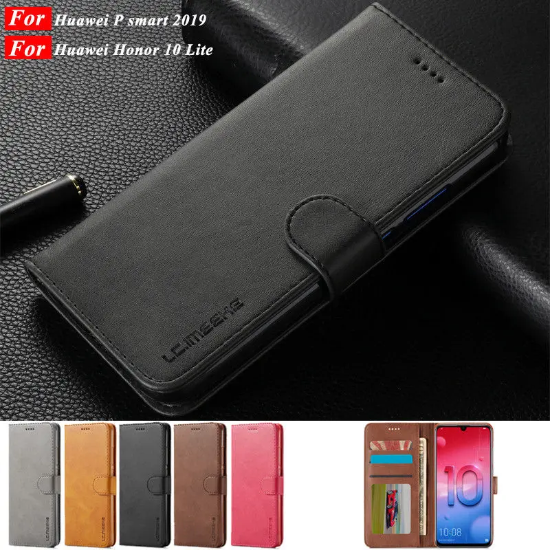 

PU Leather Case For Huawei P smart 2019 Case Flip Book Wallet Cover For Huawei P smart Phone cases For Huawei Honor 10 Lite Case