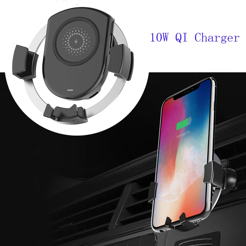 

10W car QI wireless charging phone charger GPS navigation phone holder for BMW E60 E90 F10 F30 F36 for VW Polo Jetta Passat Golf