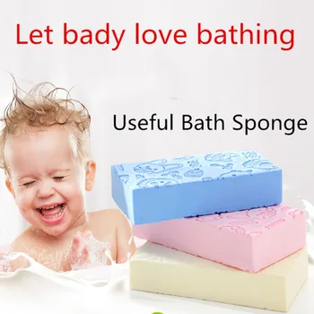 

3-Pack Baby Bath Sponge - Skin-friendly Cotton - Children Newborn Infant Shower Sponge - Cartoon - Family Application