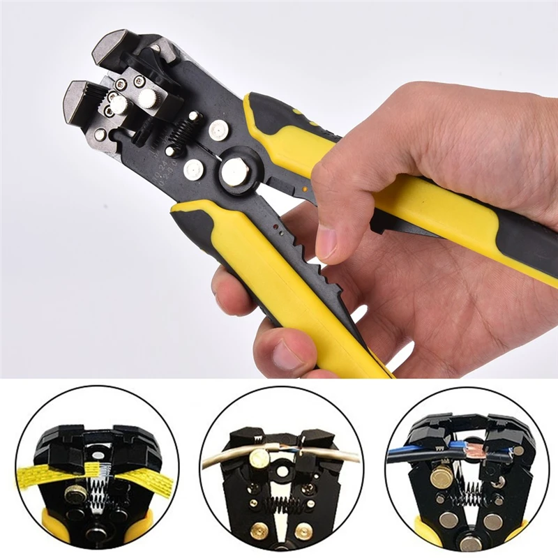 

1PCS 210mm Adjusting Crimping Tool Auto Crimping Pliers Cutting And Pressing Wire Stripper Self Multi-function Electrician Tools