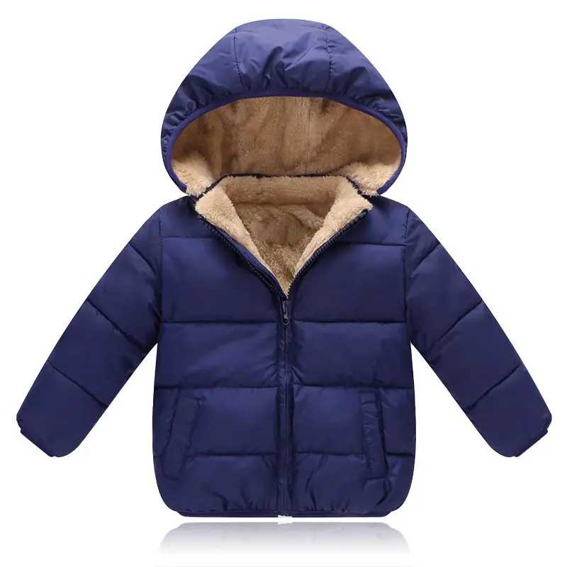 Детская верхняя одежда, пальто, зимние куртки для маленьких мальчиков и девочек, пальто, теплая детская парка, плотная детская одежда с капюшоном - Цвет: as picture