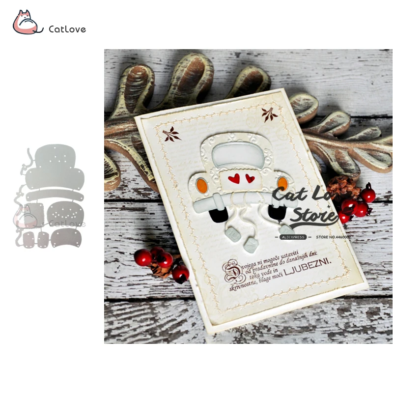 

Car Automobile Metal Cutting Dies Stencils For DIY Scrapbooking Paper Card Decorative Craft Dies Embossing Die Cuts New 2019