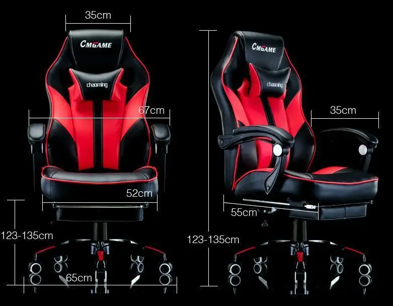 Расширяющаяся спинка Poltrona Gaming Silla Gamer офисное кресло для руководителя эргономичный массаж может лежать Синтетическая кожа с подставкой для