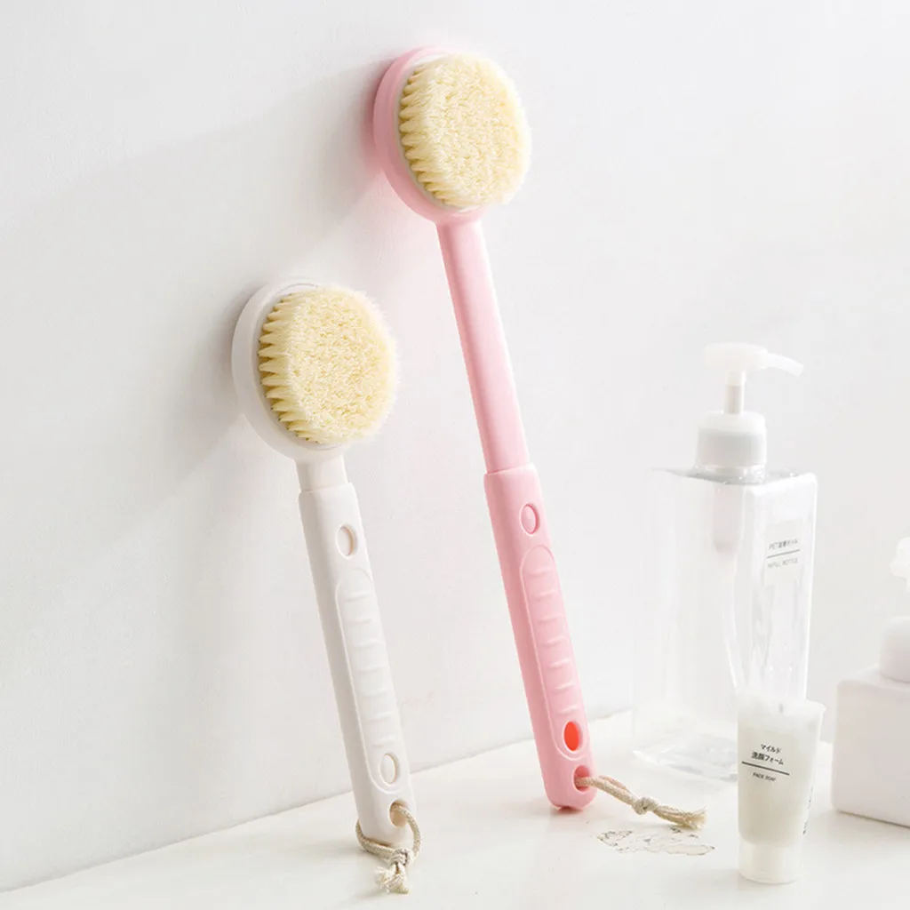 

1 piece bathroom cleaning brush telescopic long handle bath brush body back scrubber bathroom supplies#P25