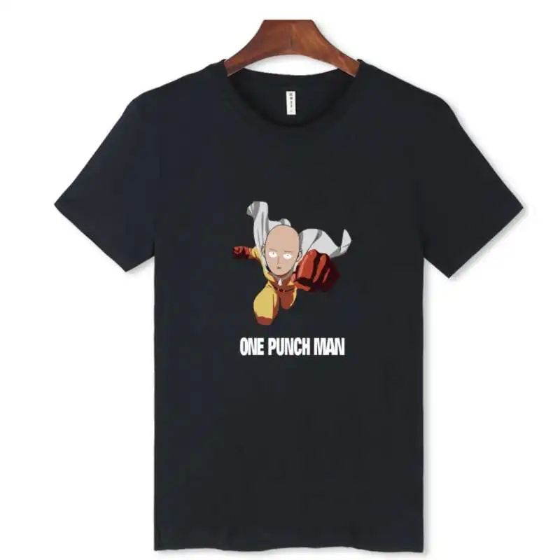 Футболка Flying One Punch мужская с коротким рукавом забавная хлопковая тенниска аниме