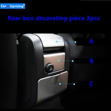 Консоль из нержавеющей стали, отделение для отдыха рук, декоративная накладка для Volvo XC60 S60 V60 стайлинга автомобилей пепельница для заднего ряда Панель блесток