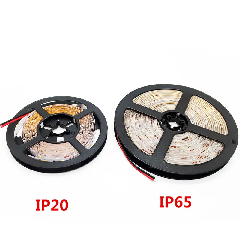 RGB Светодиодная лента 2835 3528 5 м 10 1 2 3 4 LED grow водонепроницаемая гибкая Диодная DC 12 В +