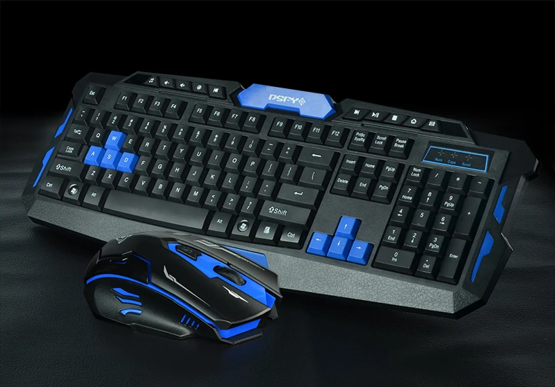2 4G usb игровая беспроводная клавиатура и мышь комбо набор мультимедийный игровой