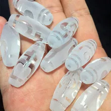 Натуральный кристалл 12 мм* 30 мм амулет 1 глаз-21 глаза тибетские бусины дзи для браслета и ожерелья для изготовления тибетских бусин