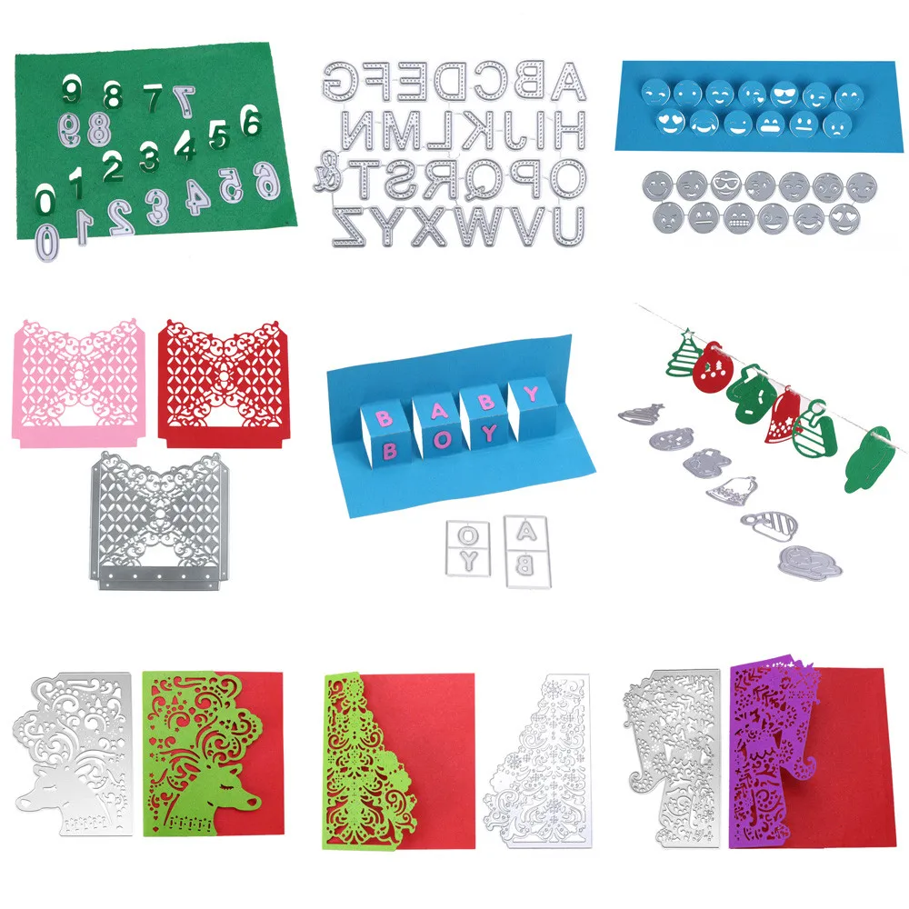 

Christmas Deer Metal Steel Embossing Template Cutting Die Stencil For DIY Scrapbooking Album Paper Card Dropshipping K4
