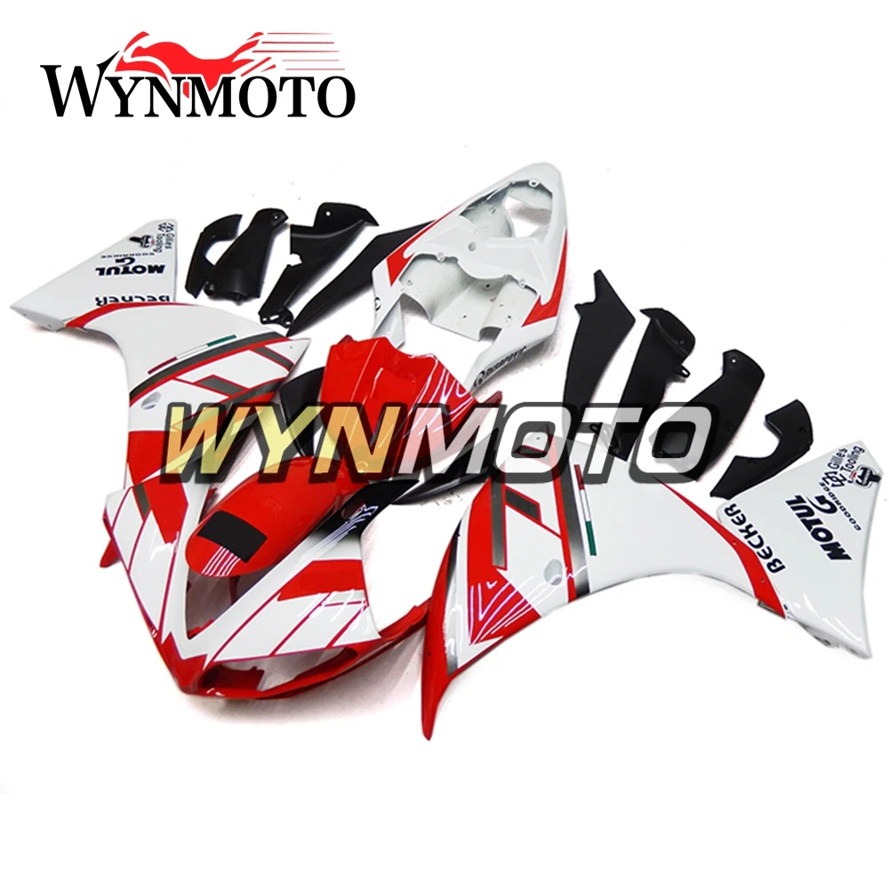 

Complete Fairings Kit For Yamaha YZF1000 2009-2011 R1 Year 09 10 11 Injection ABS Plastics Cowlings Bodywork Red White Lines New