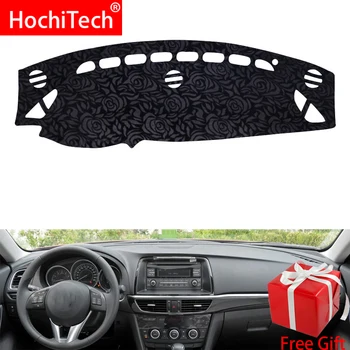 

Rose Pattern Non-slip Dashmat Dash Mat Dashboard Cover Pad Cover Carpet Car Sticker for mazda atenza 2014 2015 2016 Car Styling