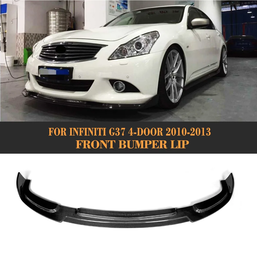 Carbon Fiber Car Front Lip Spoiler Spoilers For Infiniti G37 4