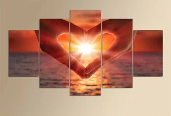 

bead Diamond embroidery sea sunrise love 5pcs 5d diy diamond painting mosaic pattern pictures full square rhinestones household