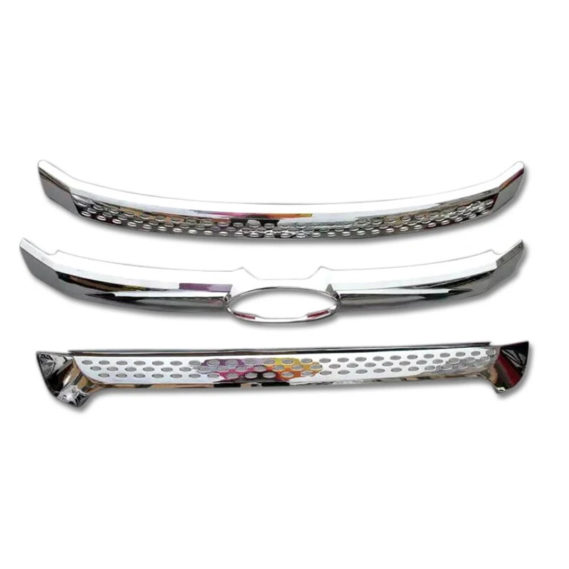 

3pcs ABS Front Middle Grille Grill Cover Strip Decor Trim For Ford Explorer 2011 2012 2013 2014 2015