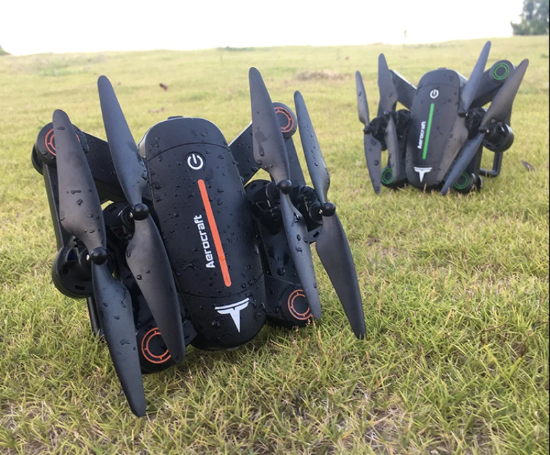 Мини Wi-Fi FPV складная карман дистанционный пульт Радиоуправляемый Дрон XS809W обновление с HD камера со светодиодной подсветкой headless режим rc игрушки подарок для детей