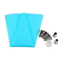 8 шт./компл. DIY силиконовые обледенения трубопровода крем Кондитерские мешки+ 6 Сопла Набор DIY украшения торта инструменты выпечки инструменты выпечка торта