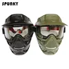 High Strength Paintball Mask or Airsoft Mask with Double Lens Goggle Free Shipping ► Photo 3/6