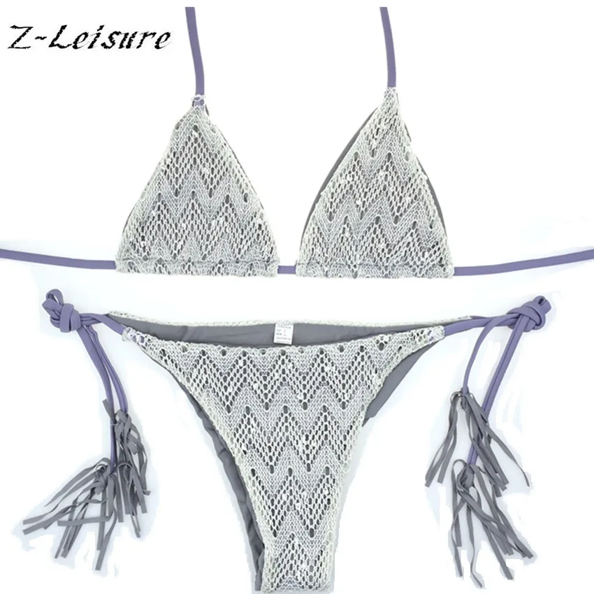 2016 New Women Sexy Double Layer Bikini Swimwear High Quality Bikinis