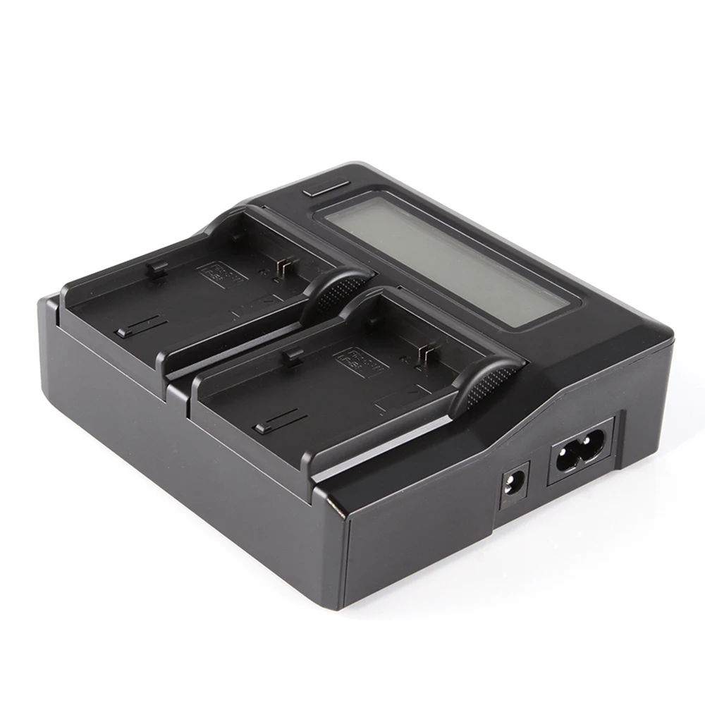 LCD Dual Battery Charger For LP-E6 LC-E6E 7D Mark II 6Da 5DS R 6D 60D 70D R5C R5 R6