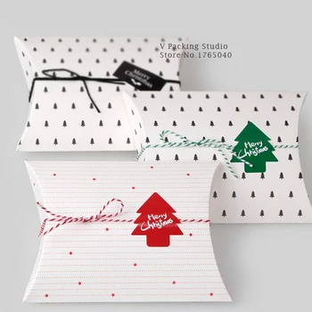 

8.5*13.7*4Wedding pillow candy box kraft paper Cartoon pillow candy boxes Supply Accessories Favour Kraft Paper Gift Bags Cute