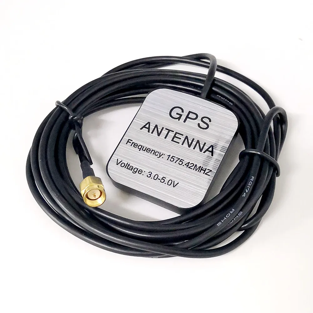

GPS Receiver Antenna 3M SMA Plug Car GPS Receiver DVD Navigation Car GPS Active Remote Antenna Aerial Adapter Connector