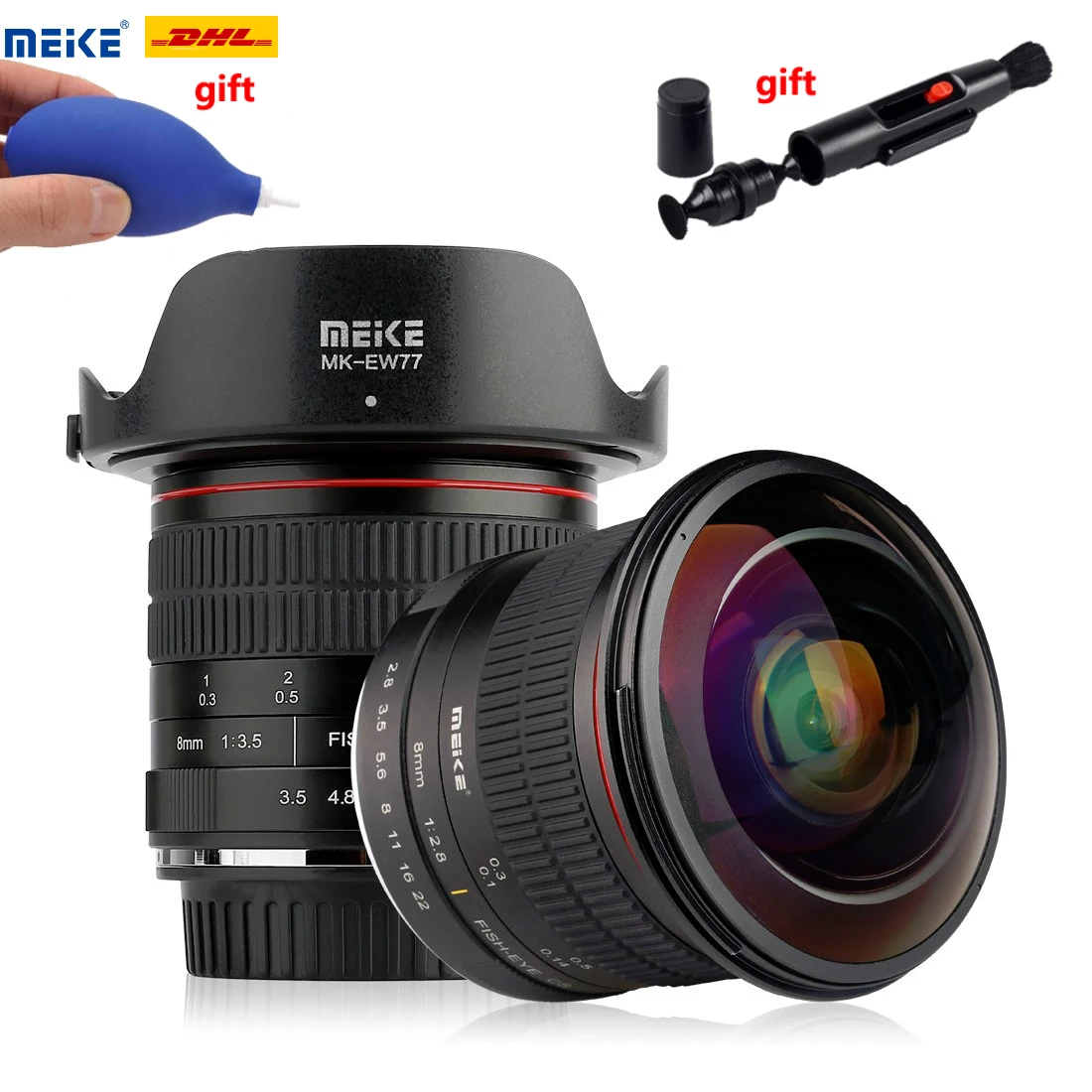 

Meike 8mm F/3.5 Wide Angle Fisheye Camera Lens for Canon Nikon D3400 D5500 D5600 D7000 DSLR Cameras APS-C Full Frame Lens Lente