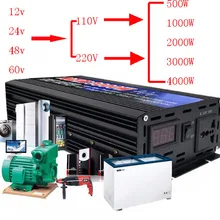 500 Вт-6000 Вт Пуро инвертор A Onda Sinusoidale DC12V-60 в на ac220в/110 В 50 Гц конвертер di Potenza усилитель на автоматический инвертор