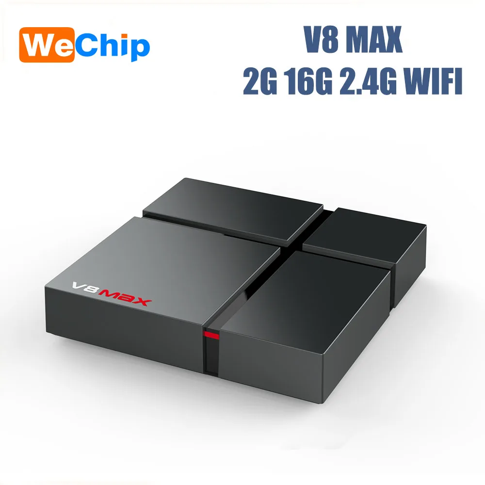 Wechip V8 MAX Android 8,1 ТВ приставка Amgolic S905X2 четырехъядерный 4G32G телеприставка 4K HD IP tv 1 год поддержки медиаплеер - Цвет: 2G 16G