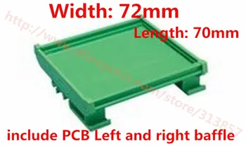 

5Pcs/Lot Free shipping KPRH-72A PCB module assembly bracket width 72mm length 70mm adapted to DIN Rail mounting adapter