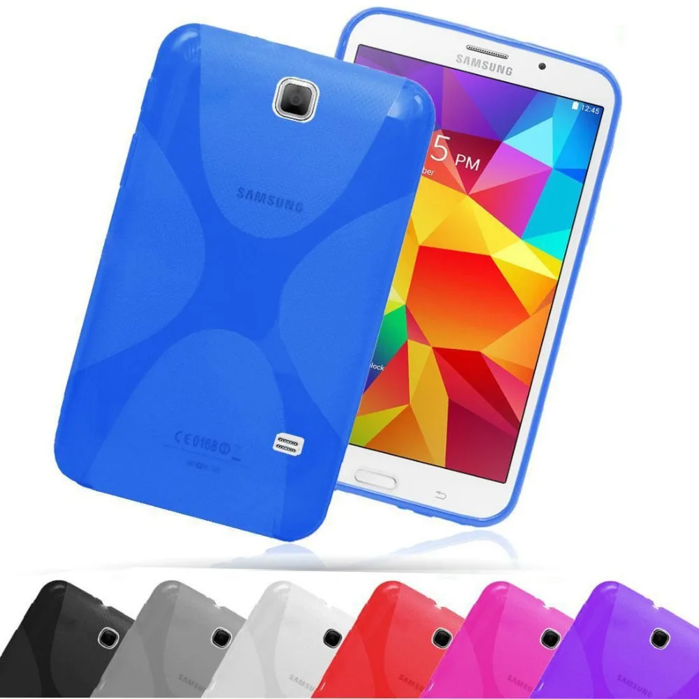 

Protect Case TPU Case Soft Silicon Rubber Gel Skin Protective Tablet Cover For Samsung Galaxy Tab 4 7" 7.0 Case