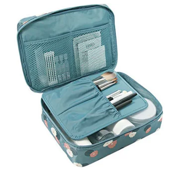 

whole sale 10pcs Travel Cosmetic Bag Women Makeup Bag Neceseries Waterproof Make Up Bags Toiletries Organizer Storage Wash pouch