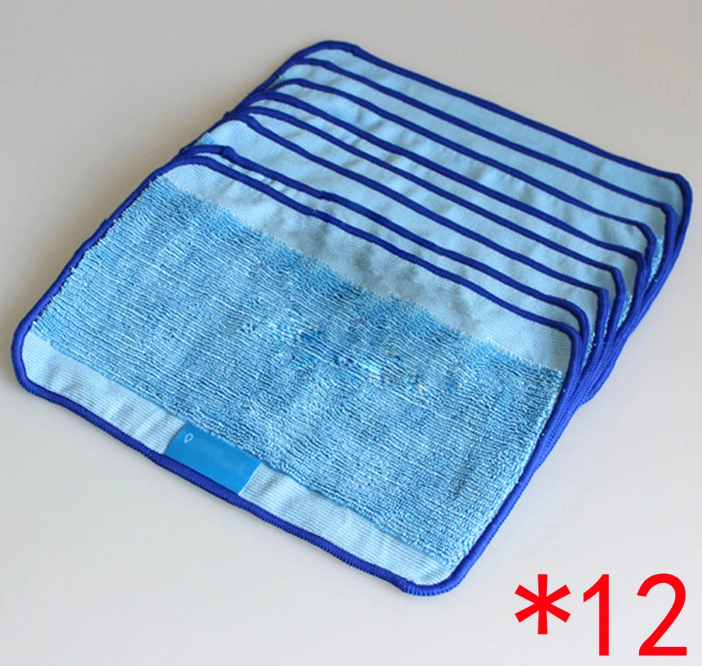 

Microfiber 12-Pack Pro-Clean Mopping Cloths for Braava Floor Mopping Robot for irobot Braava Minit 4200 5200 5200C 380 380t