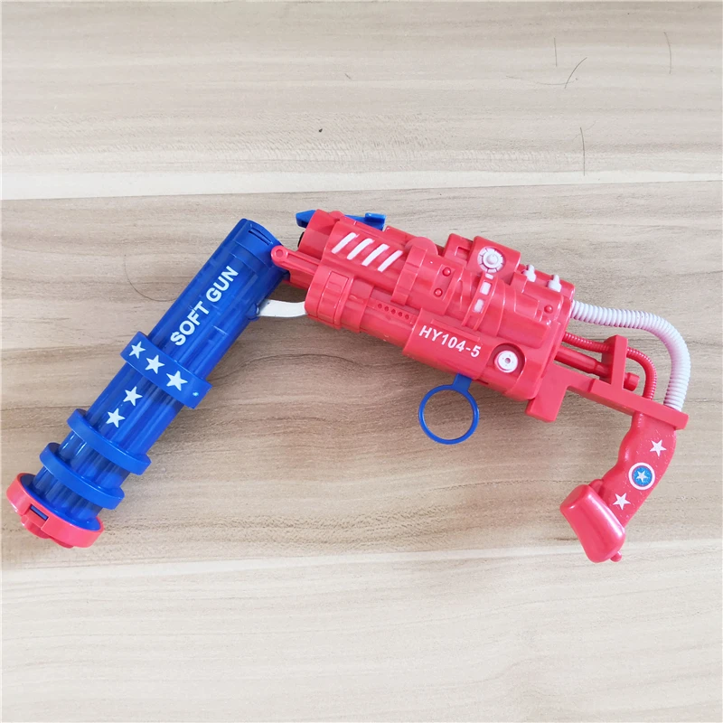 27 см мягкая пуля Gatlin двойная труба пистолет открытый игрушечный пистолет Америка Герой безопасности интересные игрушки непрерывная стрельба