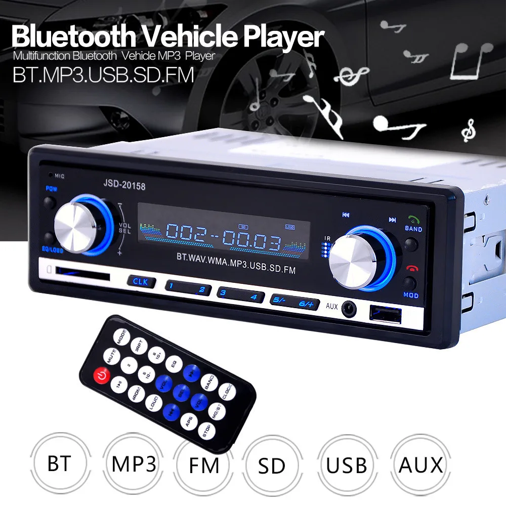 Buy Bluetooth Wireless Car Stereo Radio Audio MP3