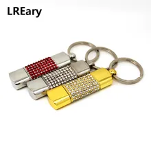 Металлический флеш-накопитель, Алмазный брелок, 32 ГБ, 16 ГБ, 8 ГБ, 4 Гб, Кристальный флеш-диск USB 2,0, 64 ГБ, мини-флешка, карта памяти