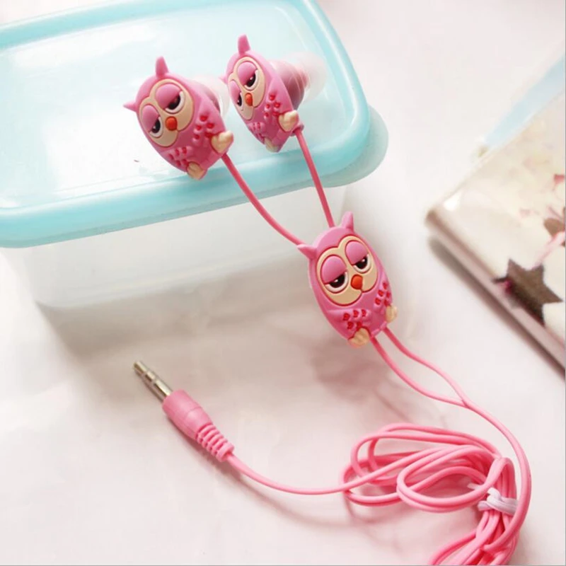 2017-Cute-Owl-Earphone-in-ear-3D-Cartoon-Girl-Earphone-Headphone-for-iPhone-Xiaomi-Samsung-Lenovo (3)