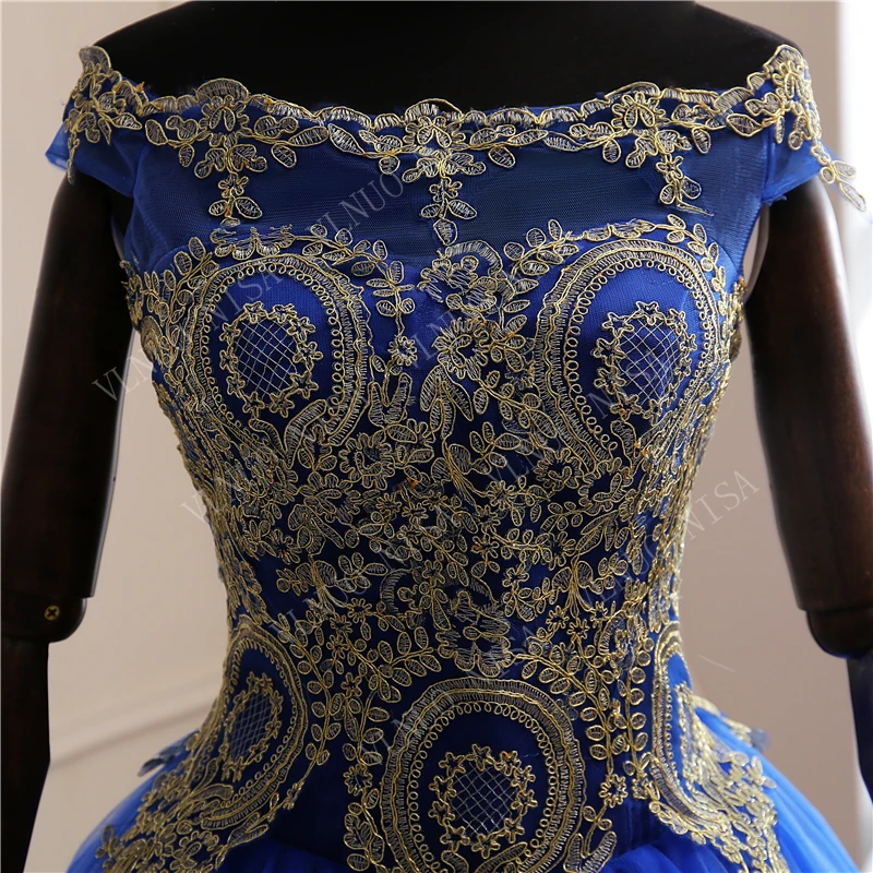 Новое поступление весна лето романтическое Роскошное винтажное свадебное платье с кружевной аппликацией голубое белое длинное 80 см шлейф