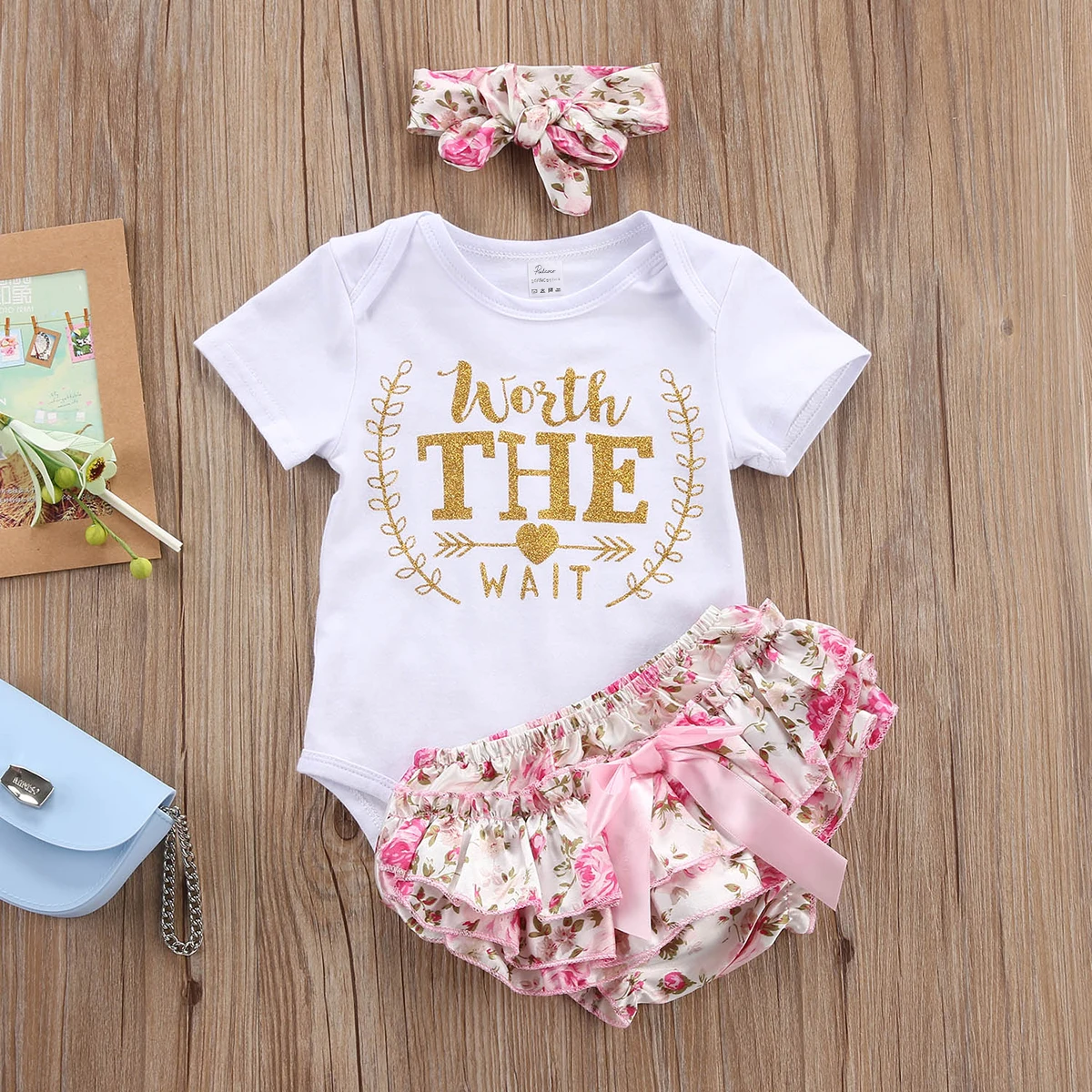 3 шт. Детский комбинезон с юбкой пачкой предмета|3pcs newborn|brand newbornnewborn brand |
