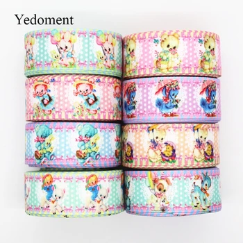

10 Yards Grosgrain Ribbon Cute Animals Printed Ribbon 1" 25MM For Hair Bows DIY Crafts Handmade Accessories M19040601