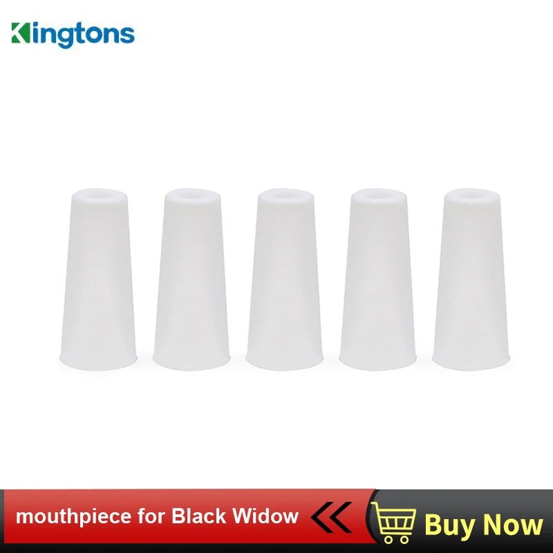 

Original kingtons silicone mouthpiece drip tip long white color for Kingtons Black Widow vaporizer kit vape drip tips