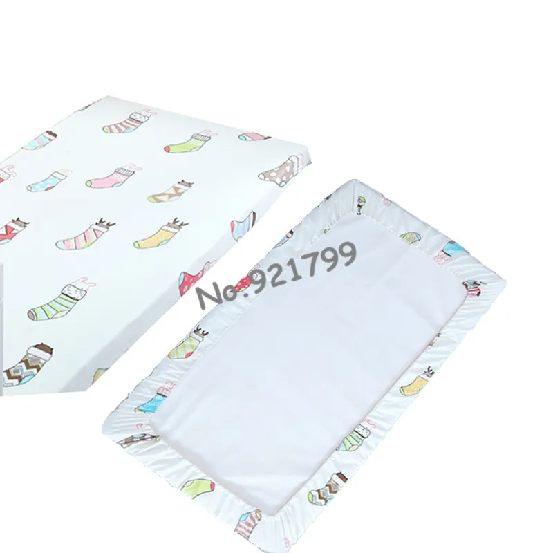 Хлопок мультфильм детская кроватка простыня мягкая детская кровать защитный чехол для матраса постельные принадлежности для новорожденных лист для кроватки размер(120*65 см