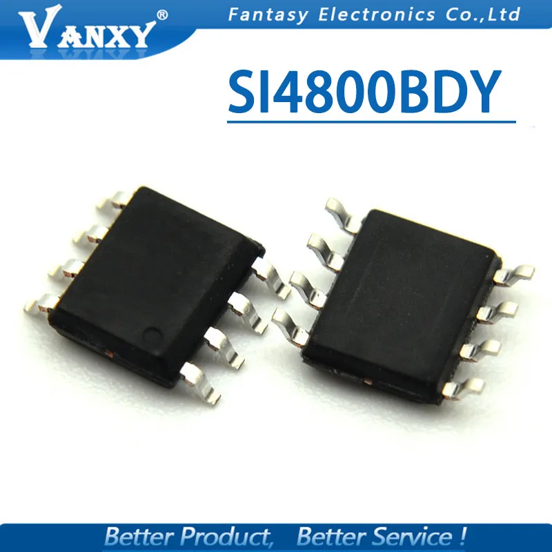 10 шт. SI4800BDY SOP 4800B SOP8 SI4800 SI4800BDY-T1-E3 лапками углублением SOP-8 MOSFET