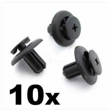 

10x 7mm Black Plastic Interior Trim Clip for Toyota Avensis, Yaris, Corolla etc