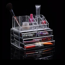 Acrylic transparent Makeup Organizer Storage Boxes Make Up Organizer For Cosmetics Brush Organizer home Storage Drawers type