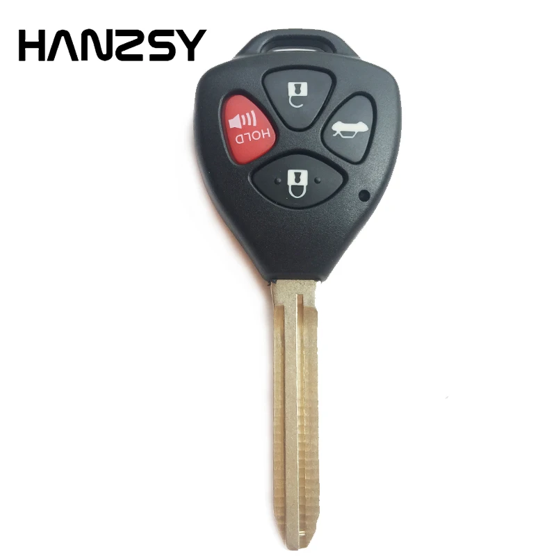 

4 Buttons Remote Key housing Case For Toyota Camry RAV4 Yaris Avalon REIZ Venza Matrix Replacement car key shell Uncut Blade