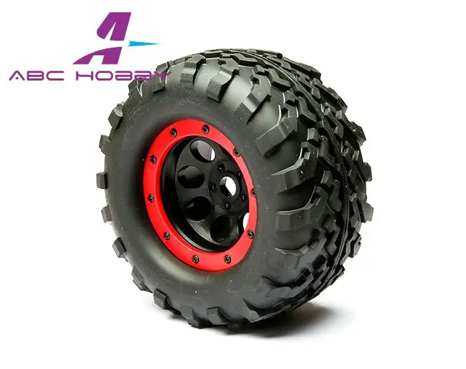 Hpiサベージ4.6 5.9ビッグf  1/8スケールオフロードバギータイヤセットrc京商、mugen、losi、mプロリン、別名、17ミリメートル黒2ピースペア - AliExpress