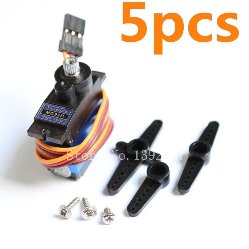 5 шт. TowerPro MG92B Digital Servo c Металлическими шестернями крутящий момент 3.5кг/см. Для РУ