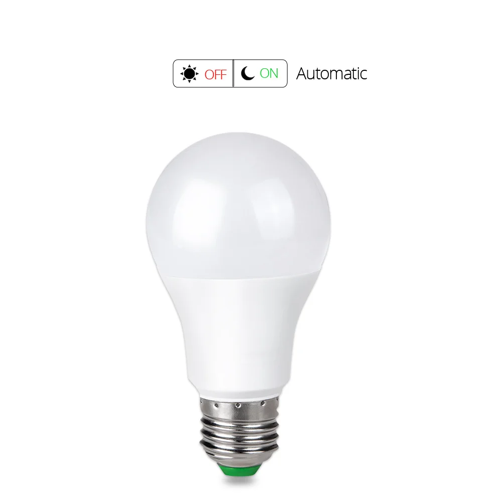 

Smart LED Lighting Bulbs E27 B22 Dusk to Dawn Light Sensor Bulb Automatic On/Off Yard Garage Garden Patio 5W 7W